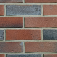 Клинкерный кирпич ABC Klinkergruppe - Oldenburg rot-bunt genarbt besandet, 0105