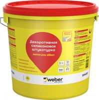 Фасадная силиконовая декоративная штукатурка weber.pas silikon Шуба 1,5mm