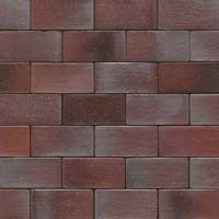 Тротуарный кирпич MUHR - Nr. 10 Violettblau geflammt, 200x100x52mm