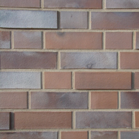 Клинкерный кирпич ABC Klinkergruppe - Oldenburg braun-blau-bunt Kohle glatt, 8109M