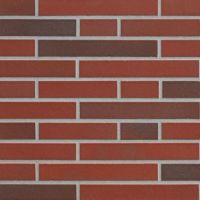Клинкерная плитка longformat ABC Klinkergruppe - Teuto Rot-bunt Kohlebrand Schieferstruktur