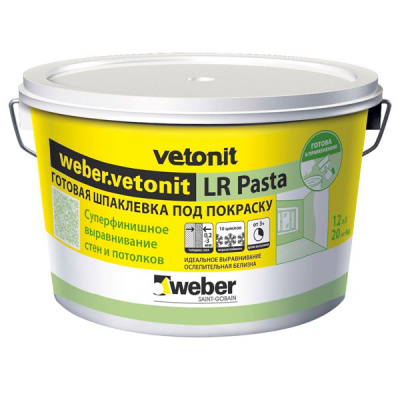 Шпаклевка суперфинишная weber.vetonit LR pasta