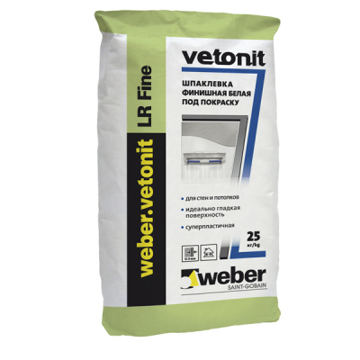 Cупер финишная полимерная шпаклевка weber.vetonit LR Fine